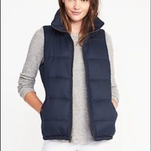 Old Navy Navy Pufffer Vest